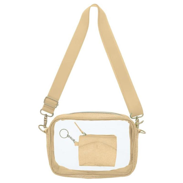 Clear Crossbody + Keychain Wallet