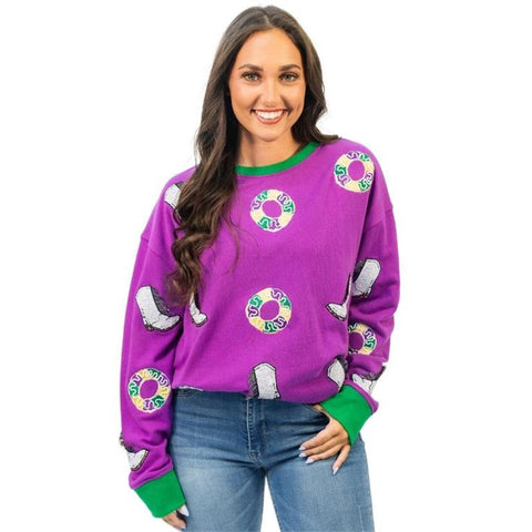 Jane Marie- Mardi Party Sweatshirt