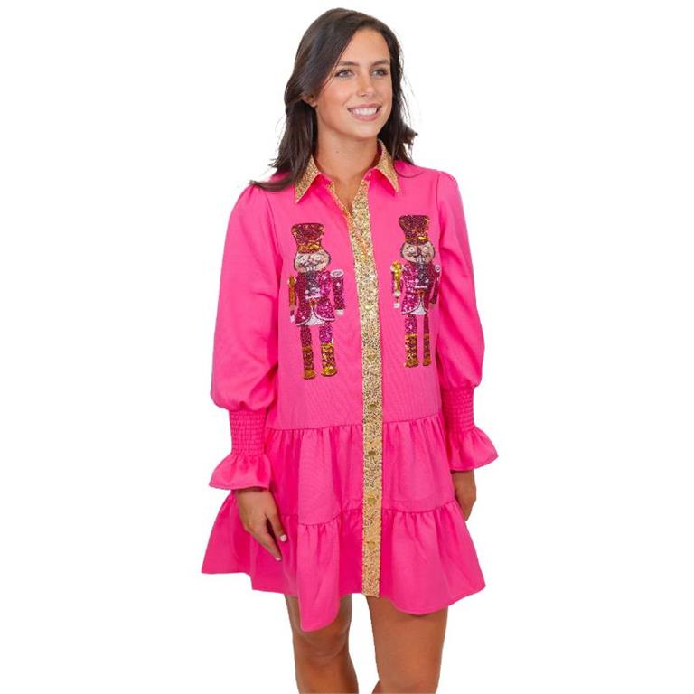 Jane Marie Nutcracker Button Down Dress