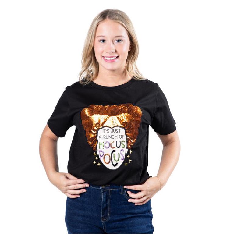 Jane Marie- Hocus Pocus Black Crew Neck T-Shirt