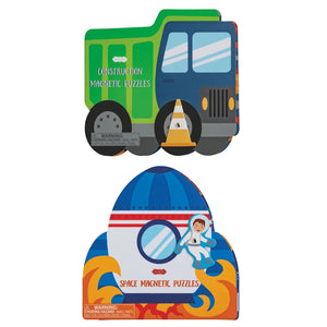 Mudpie- Rocket & Truck Magnetic Puzzle Books #11820073
