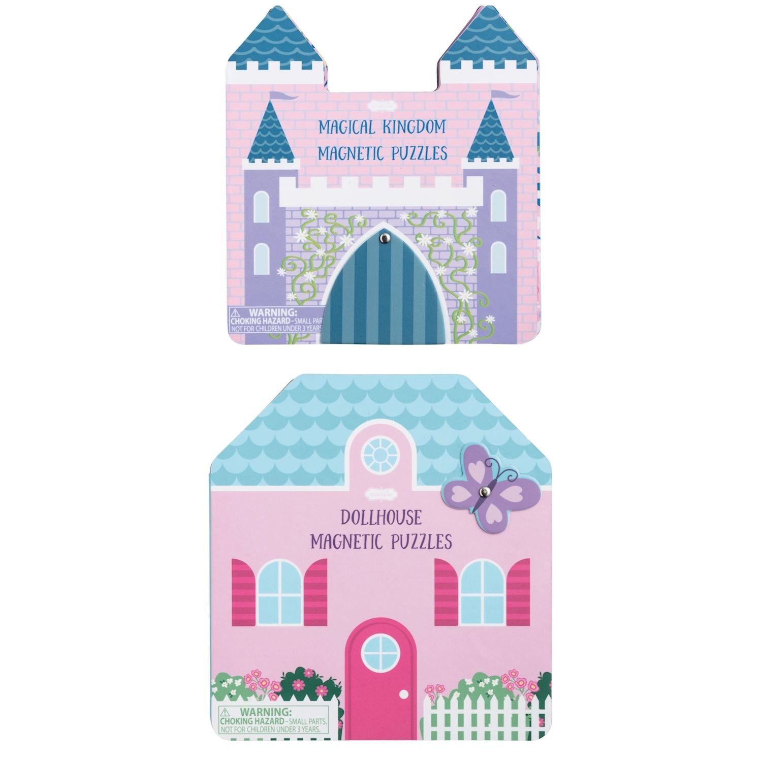 Mudpie- Dollhouse & Magical Kingdom Magnetic Puzzle Books 