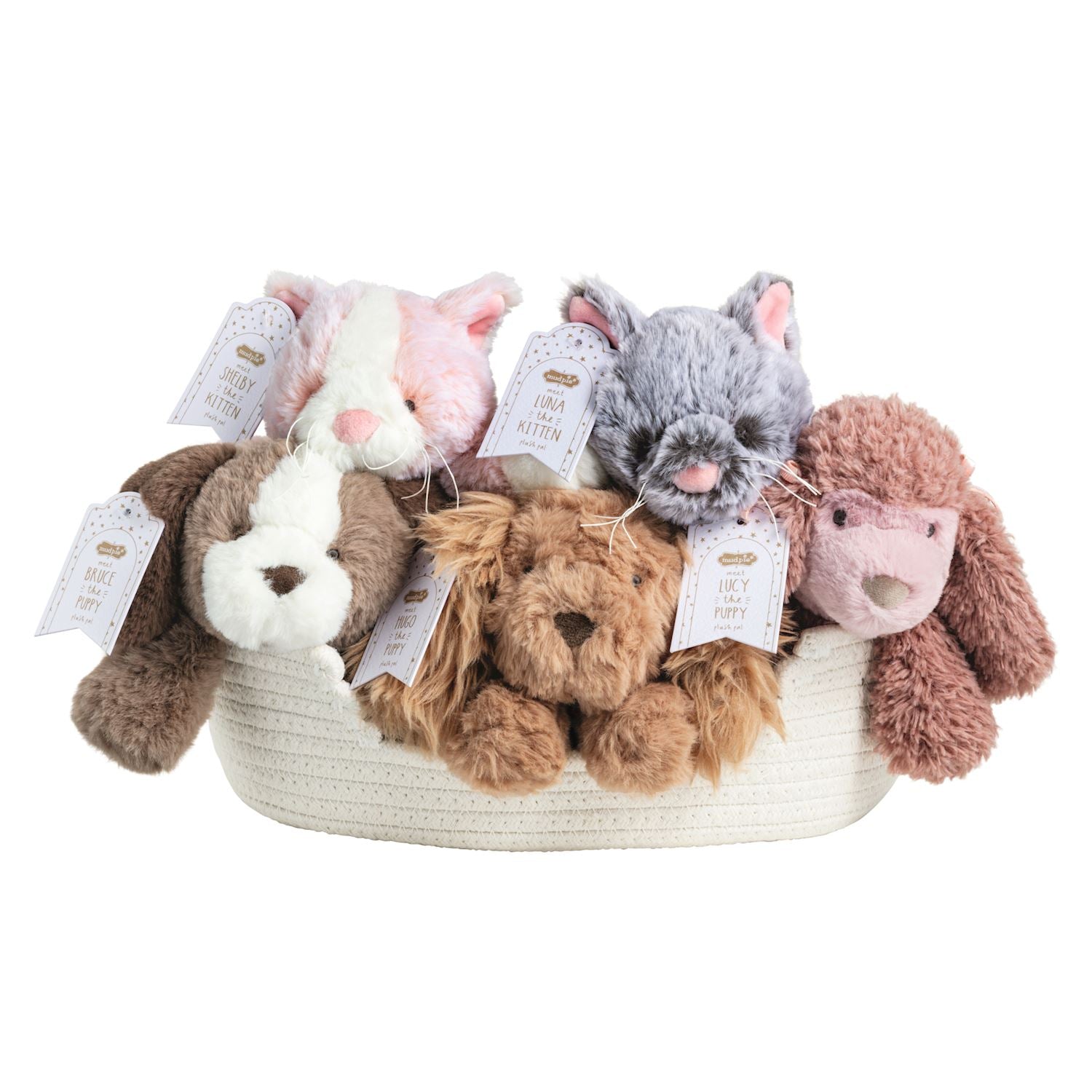 Mudpie- Puppy & Kitten Plush Pals 
