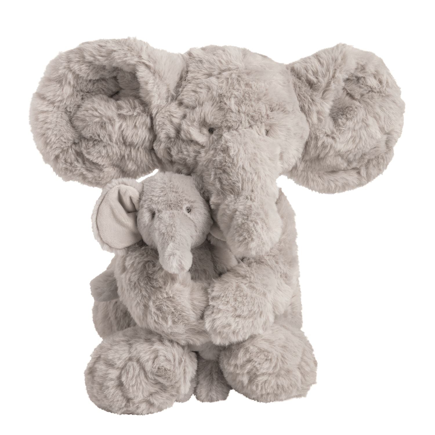 Mudpie- Mama & Baby Elephant Plush Set 
