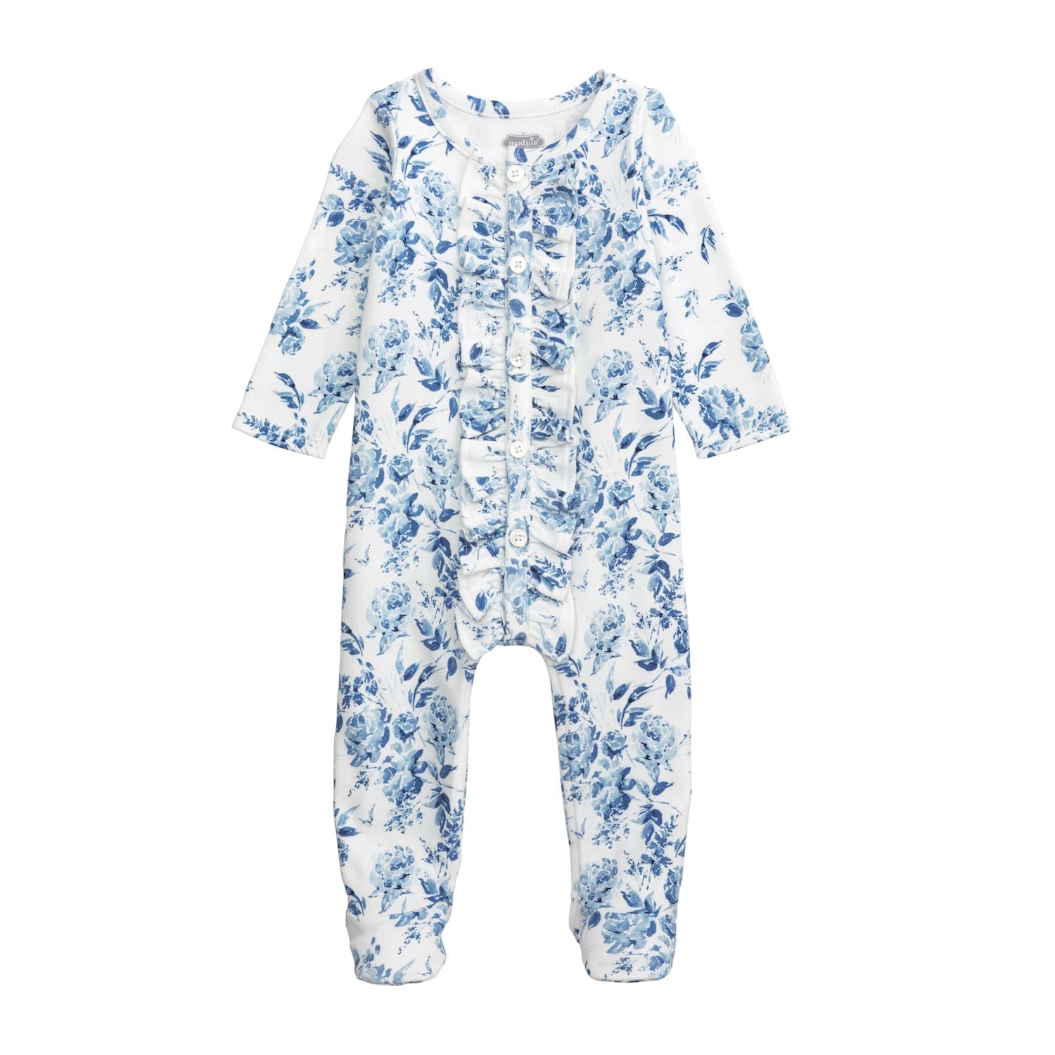 Mudpie Blue Floral Sleeper 