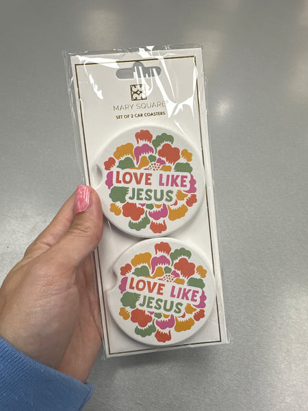 Mary Square Car Coasters