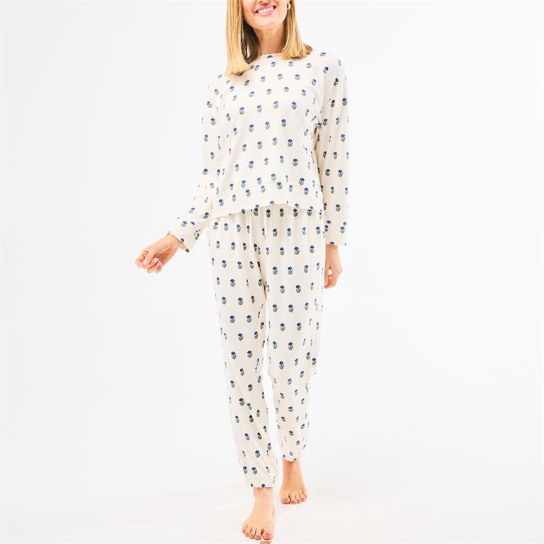 Mary Square- Floral Foulard-Navy Sophie Set