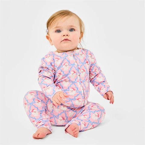 Mary Square Santa Baby Bow Baby Set