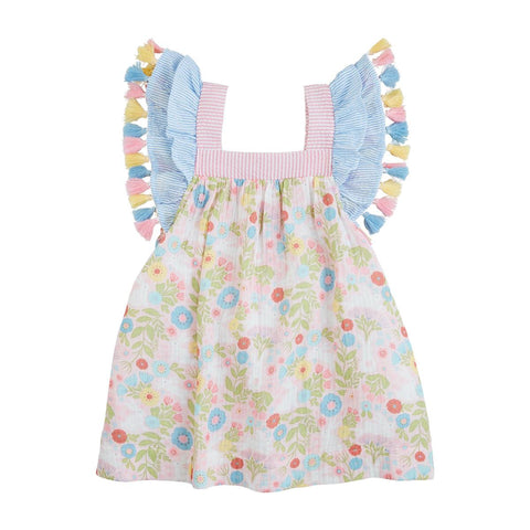 Mudpie- Bunny Print Tassel Dress #15000217
