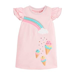 Mudpie- Sparkle T-Shirt Dress 