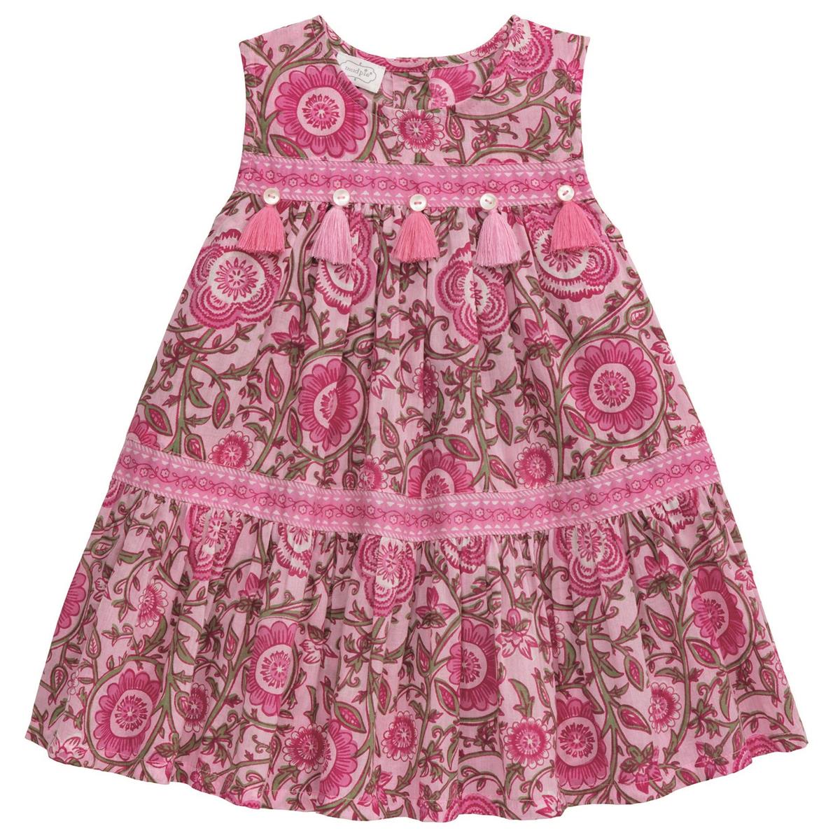 Mudpie- Floral Block Print Tier Dress  