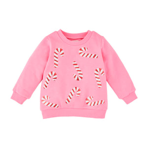 Mudpie- Candy Cane Sweatshirt #15100232