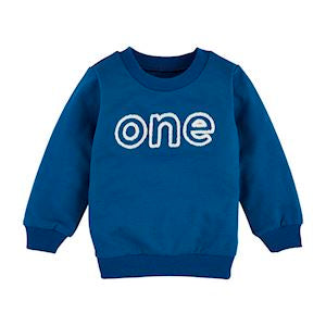 Mudpie- Navy One Lightweight Sweatshirt 