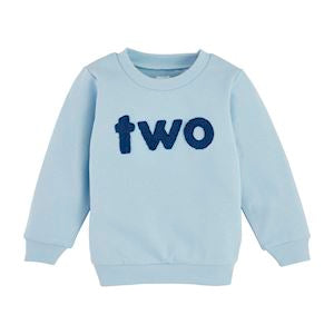 Mudpie- Blue Two Lightweight Sweatshirt 