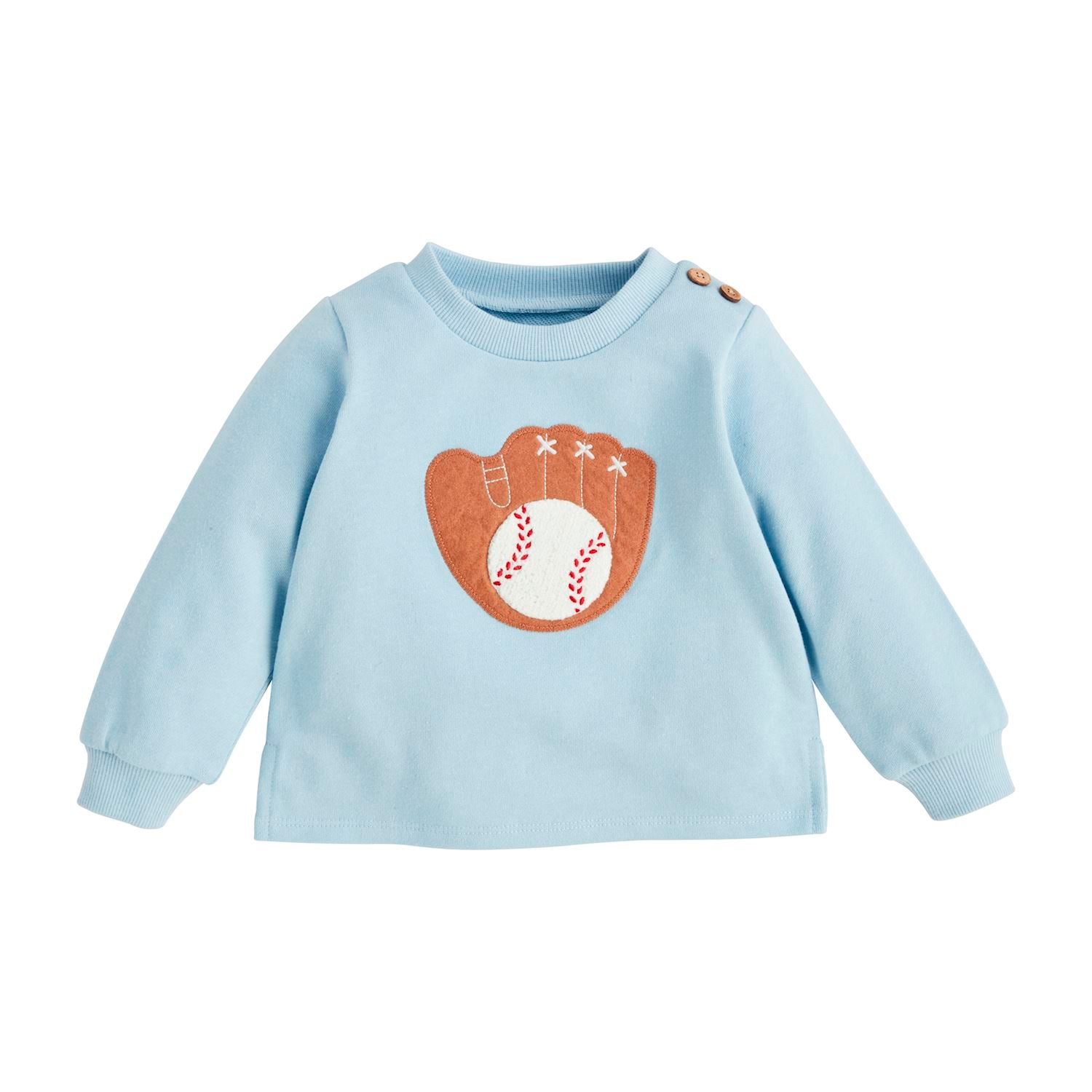 Mudpie- Baseball Applique Pullover 