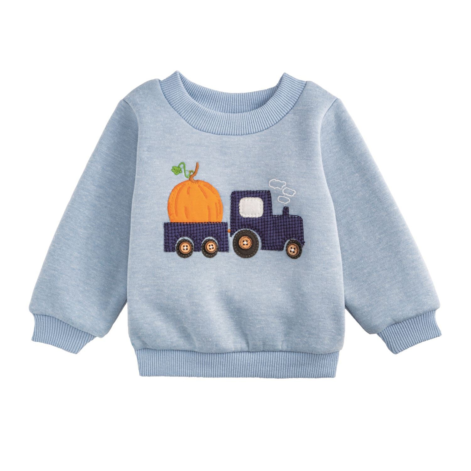 Mudpie- Pumpkin Tractor Sweatshirt 