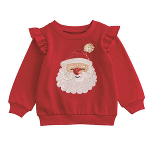 Mudpie- Santa Sequin Sweatshirt  #15100268