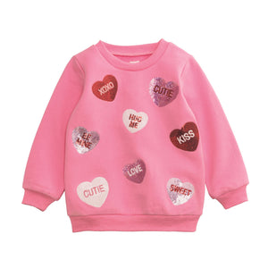 Mudpie- Heart Sequin Sweatshirt #15100279