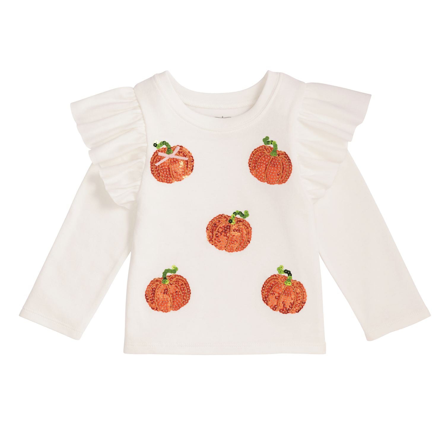 Mudpie- Ivory Sparkle Pumpkin Tee 