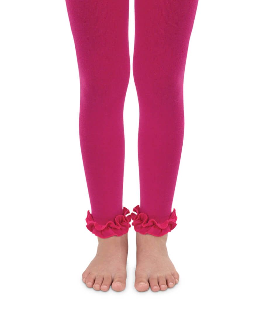 Jefferies Socks- Pima Cotton Ruffle Footless Tights 1 Pair