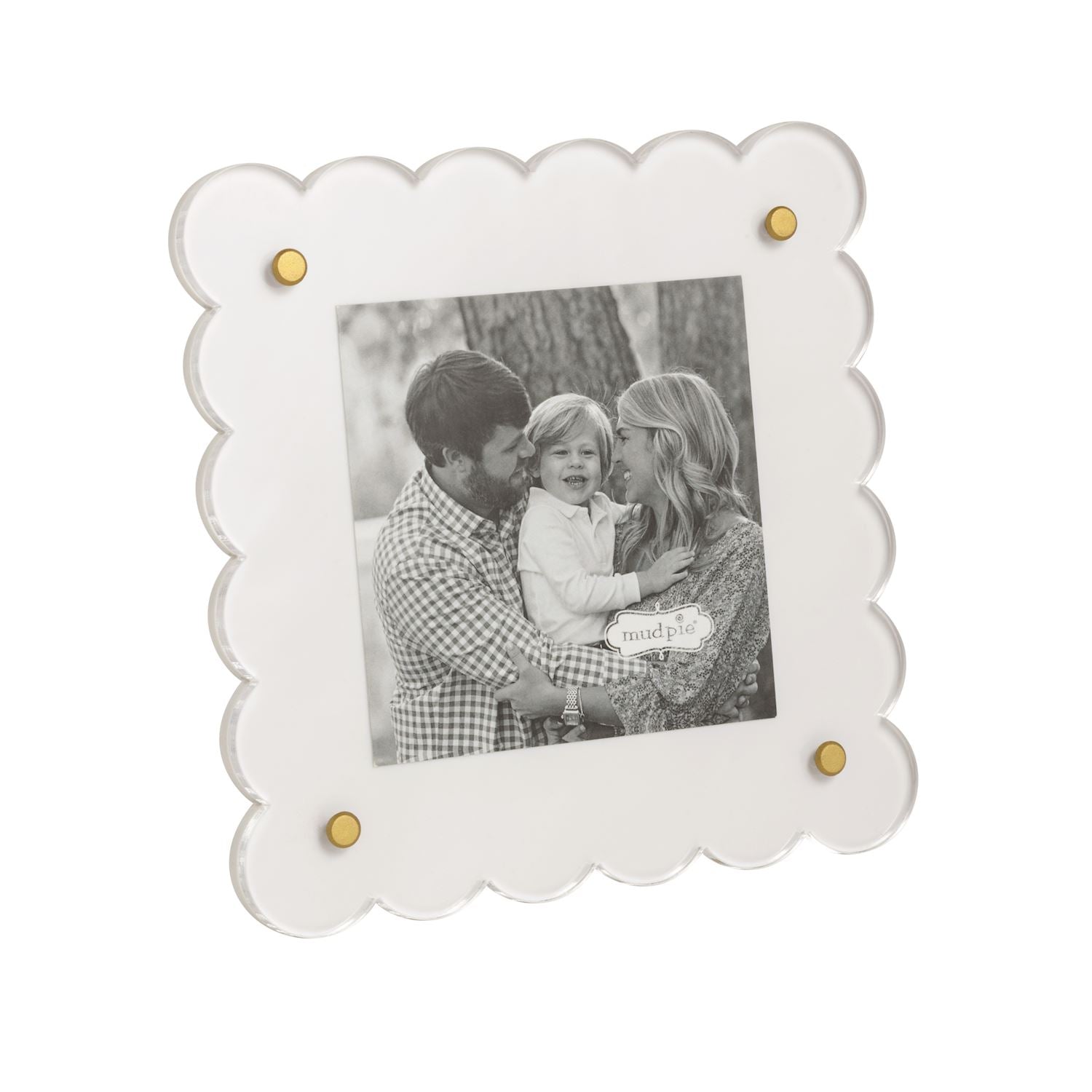Mudpie Mini White Square Acrylic Frame 