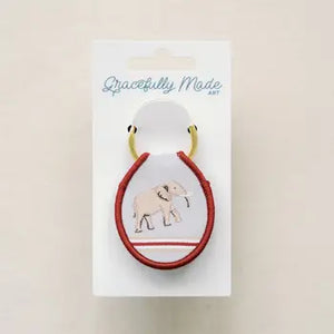 University of Alabama Elephant Embroidered Keychain
