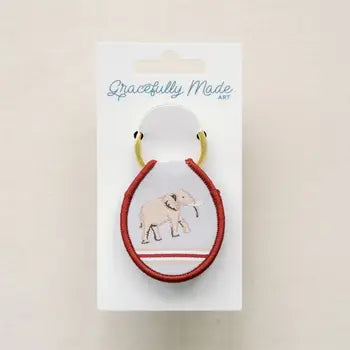 University of Alabama Elephant Embroidered Keychain