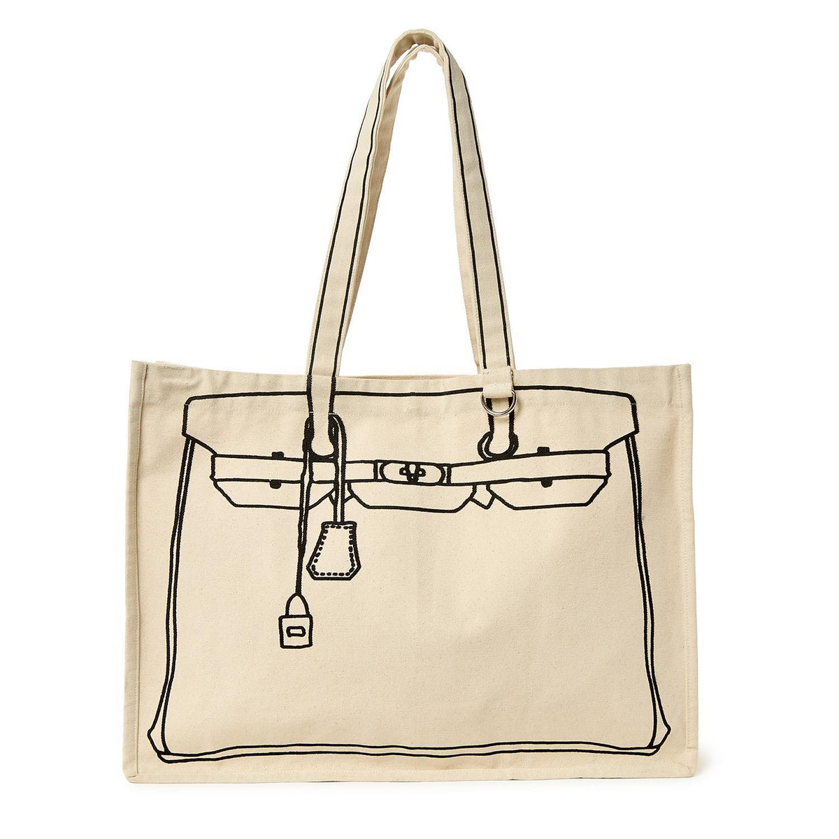 Twos Company Cotton Canvas Tote