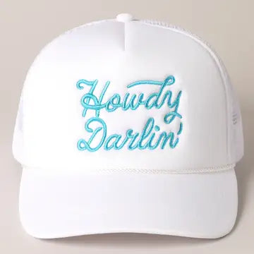 Embroidered Mesh Back Trucker Cap