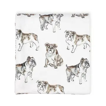 The Royal Standard- Forever Bulldog Throw White/Multi