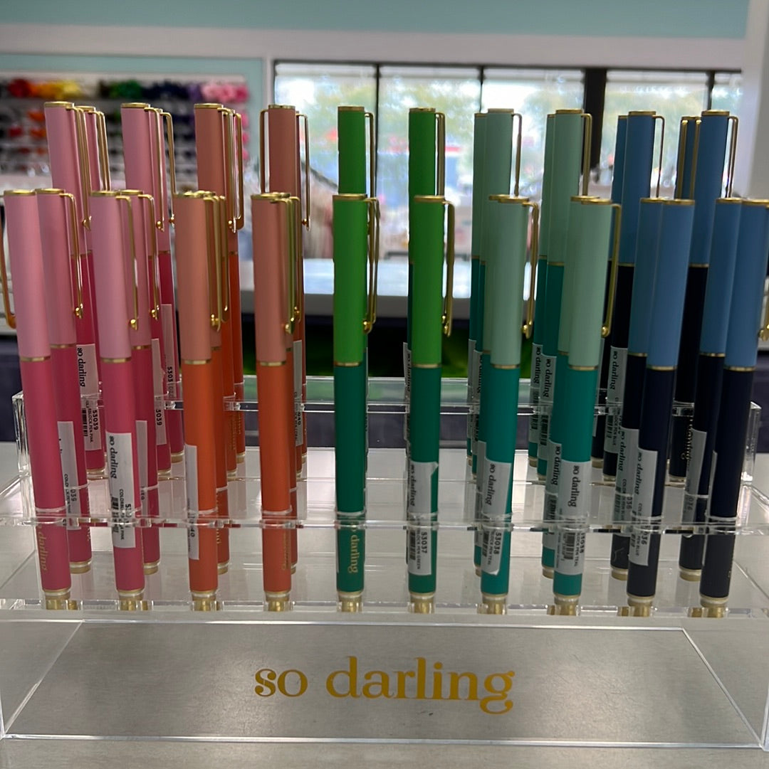 Mary Square- Snap Cap Pen Colorblock