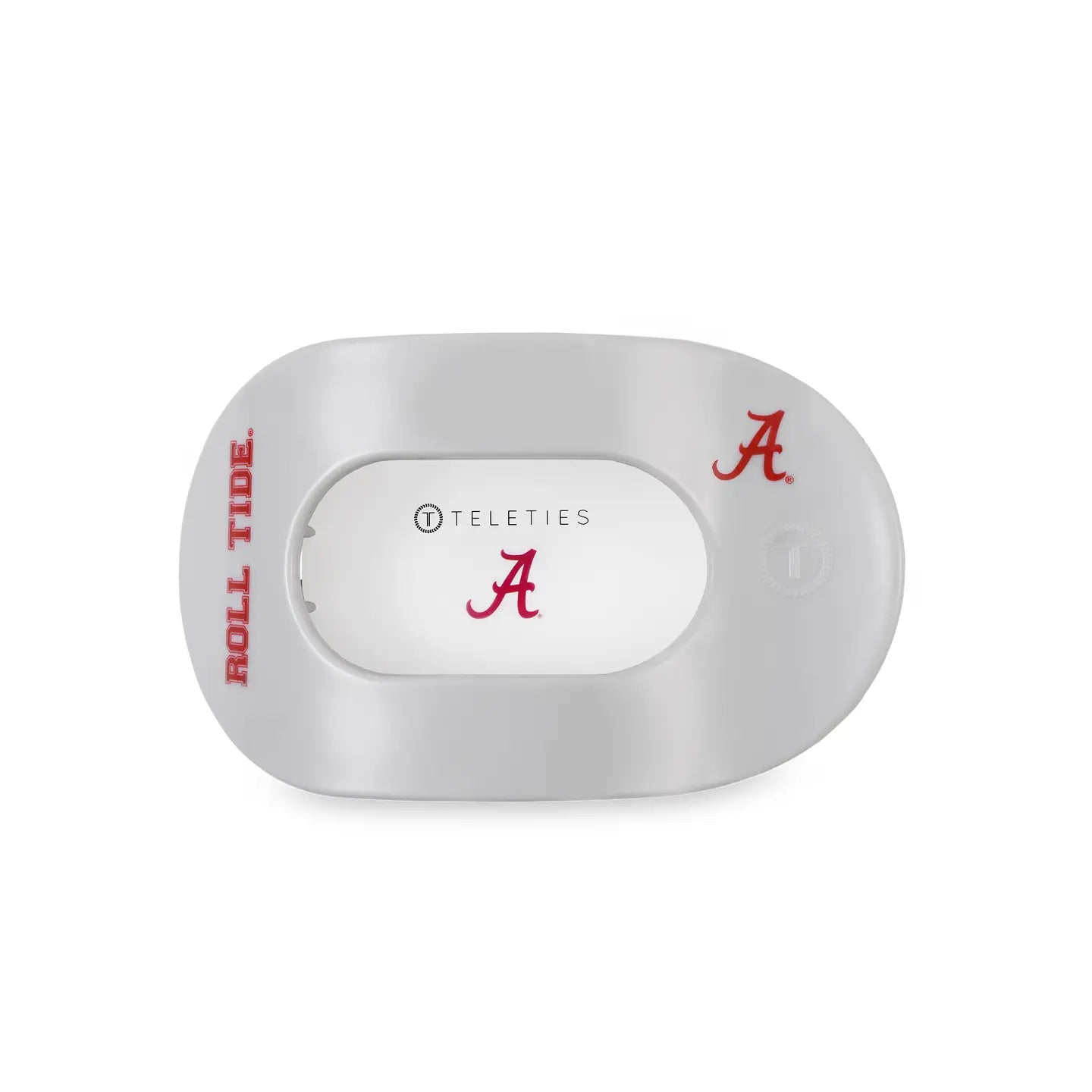 Flat Round Hair Clip | Medium | Roll Tide!