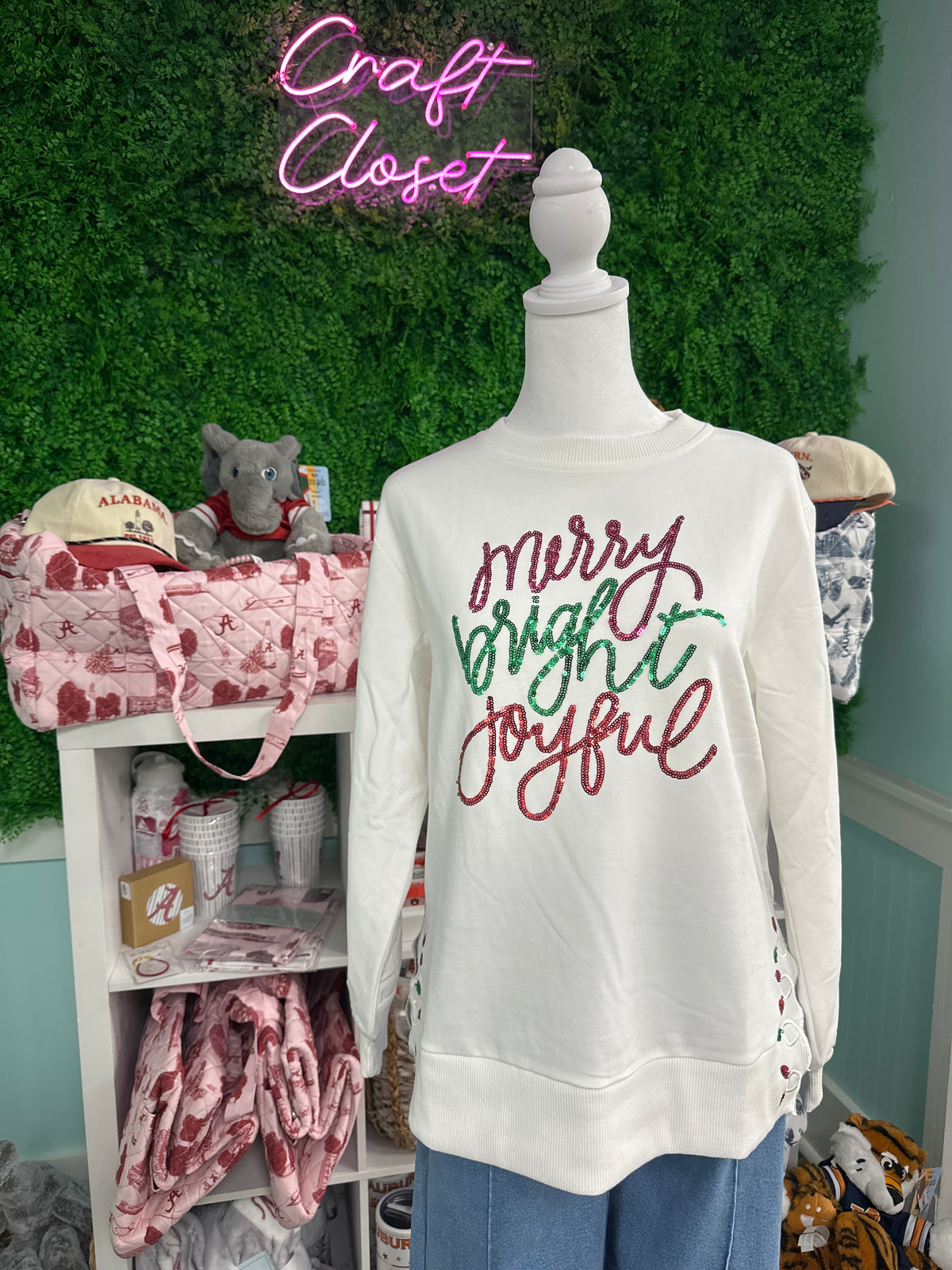 Mary Square Lakelyn Merry & Bright Sweatshirt