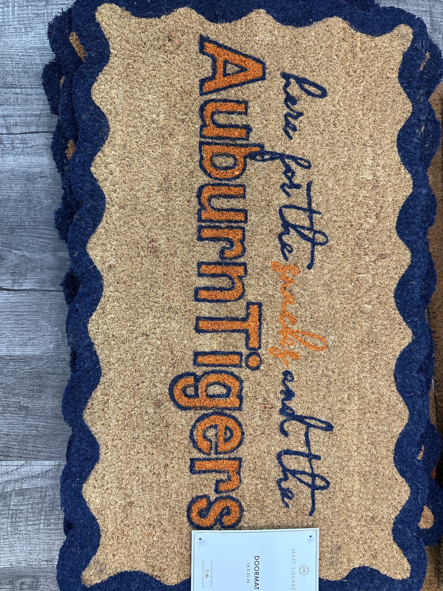 Mary Square Auburn Door Mats (In-Store Only)