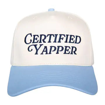 Katydid Certified Yapper Two-Toned Vintage Hat