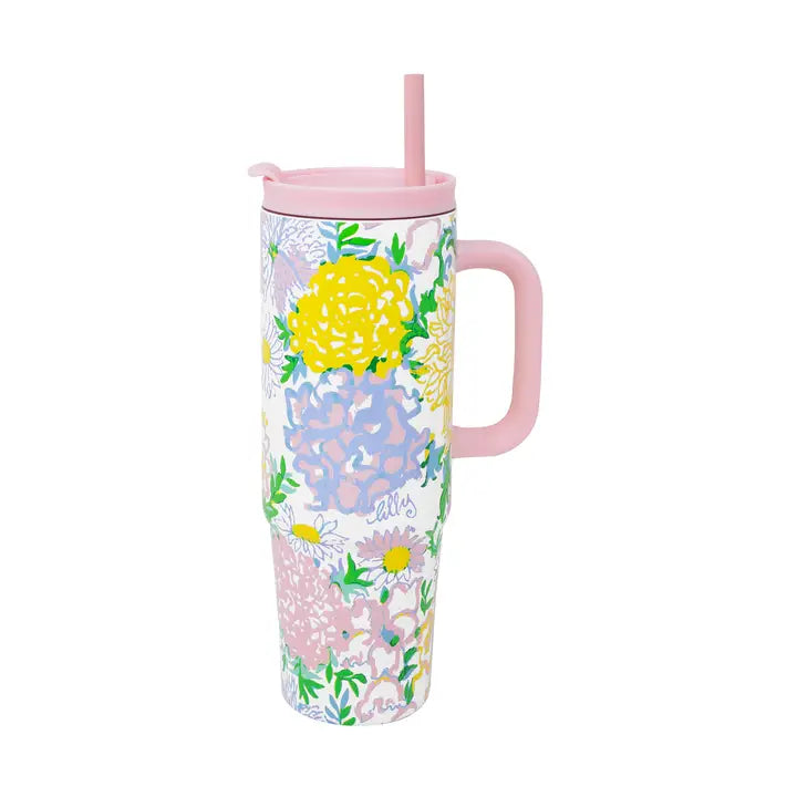 Stainless Steel 30 oz. Tumbler, Lilly Garden Home