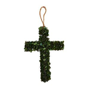 Mudpie- Small Boxwood Cross Item #40030442