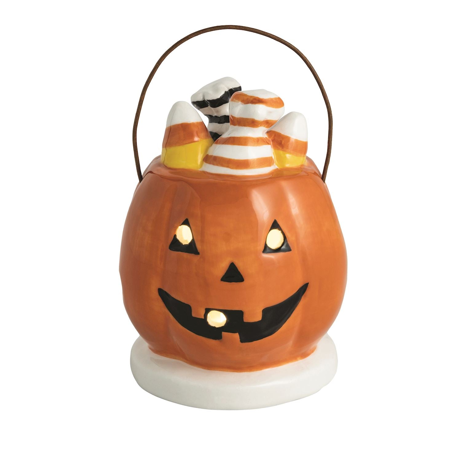 Mudpie- Pumpkin Basket Light-Up Sitter 