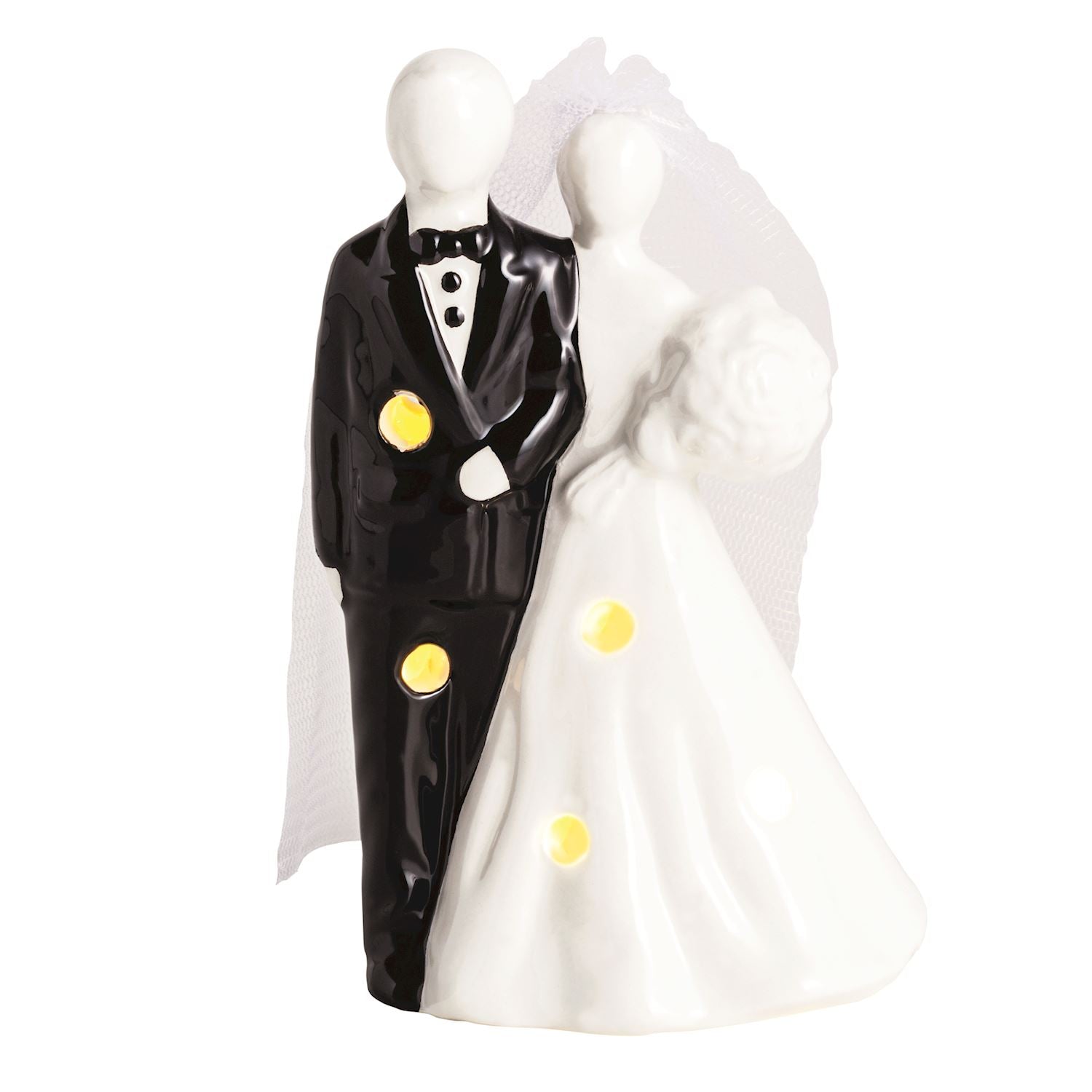 Mudpie- Bride & Groom Light-Up Sitter  