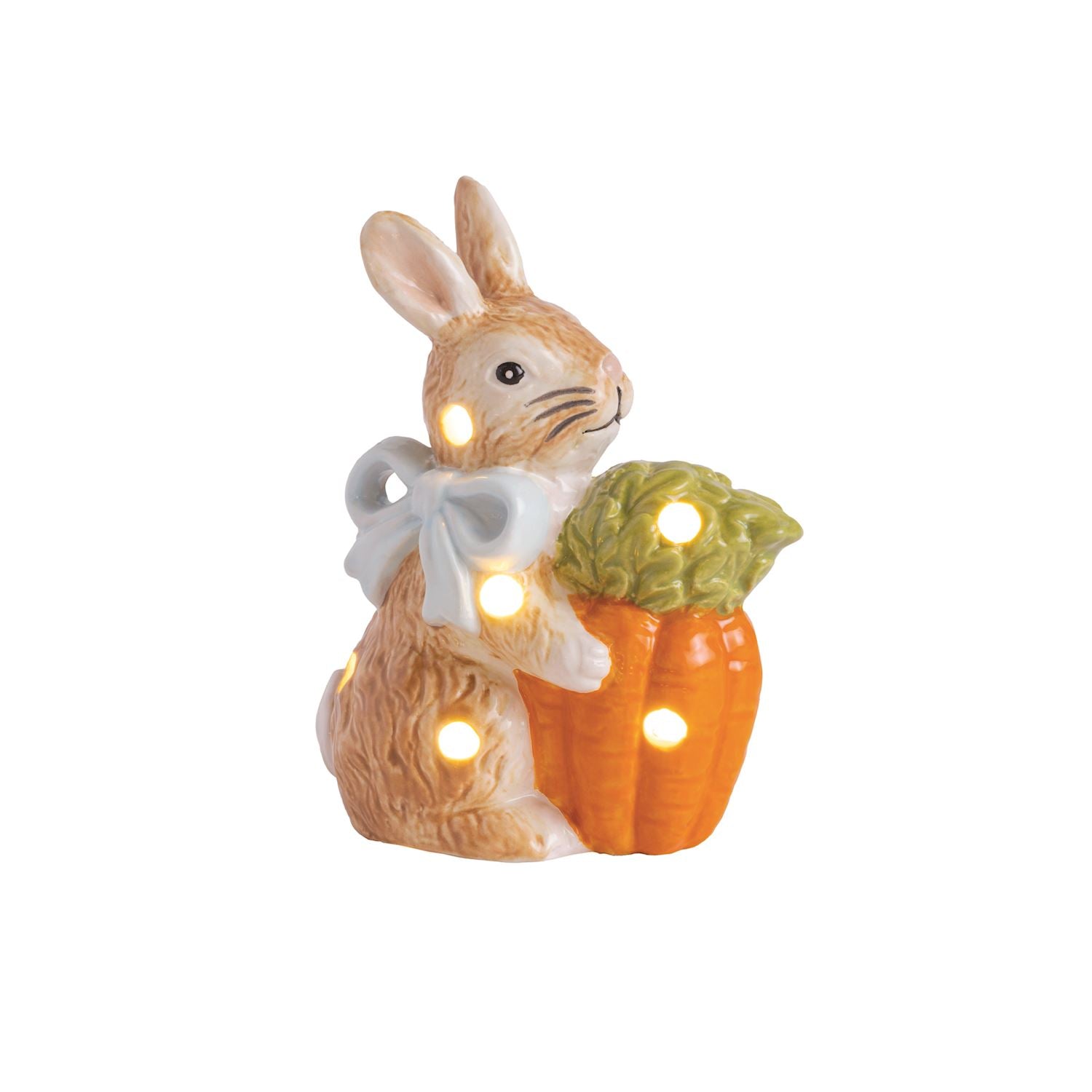 Mudpie Bunny Carrot LED Sitter 