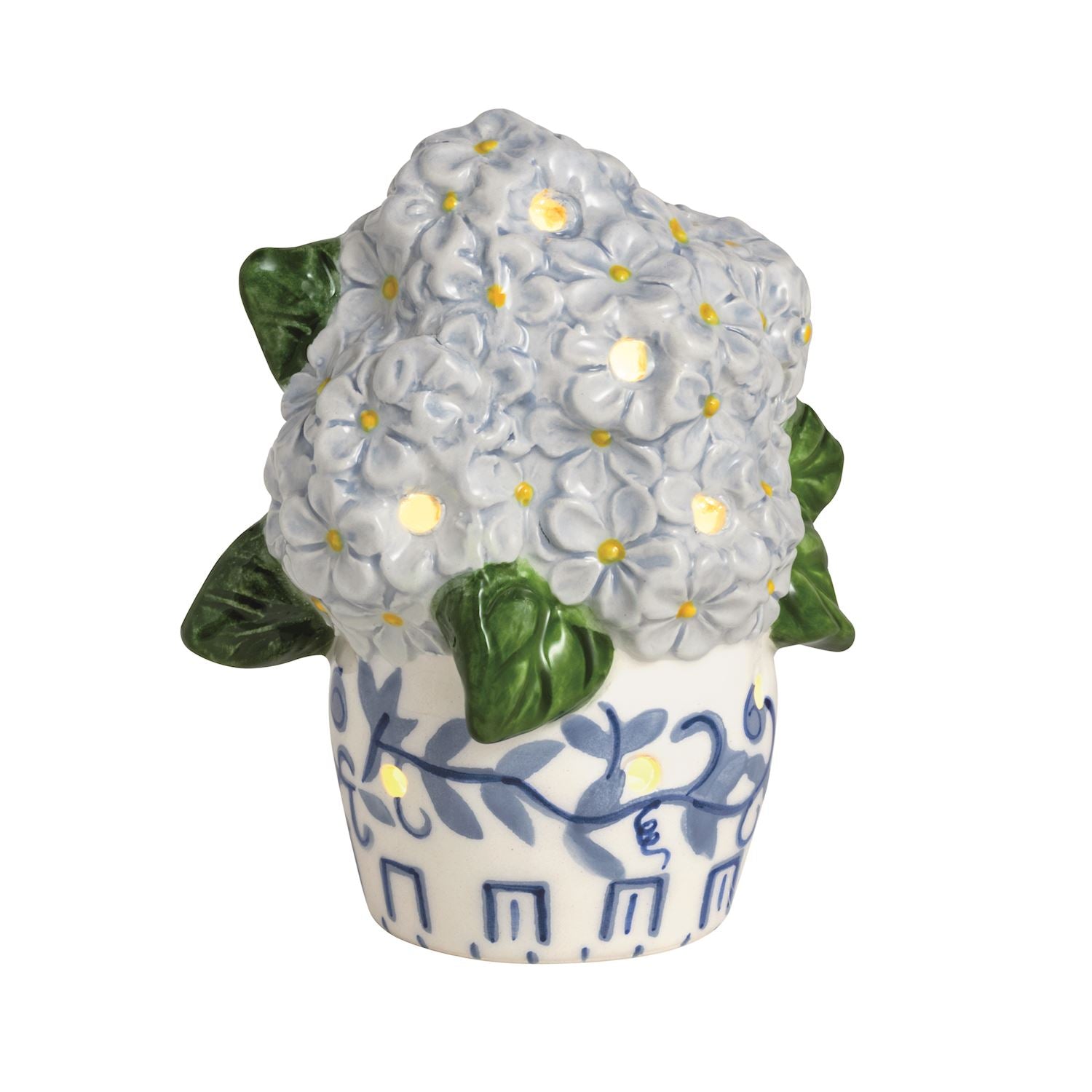 Mudpie Hydrangea LED Sitter 