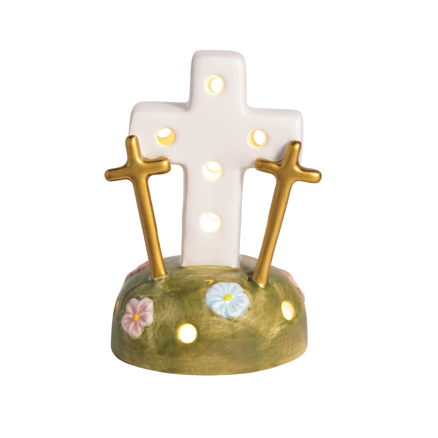 Mudpie- Three Crosses Light-Up Sitter 