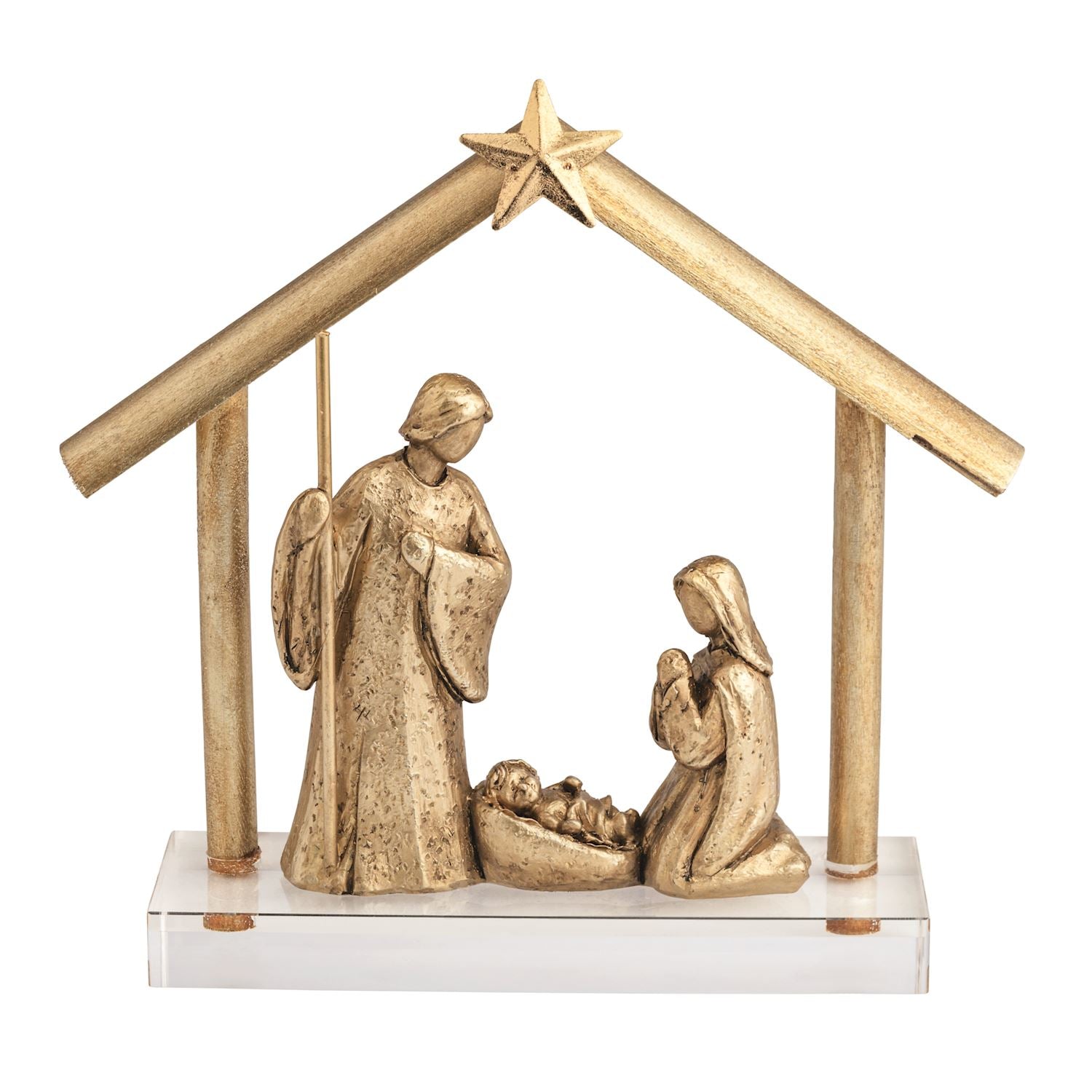 Mudpie- Gold Nativity Display 