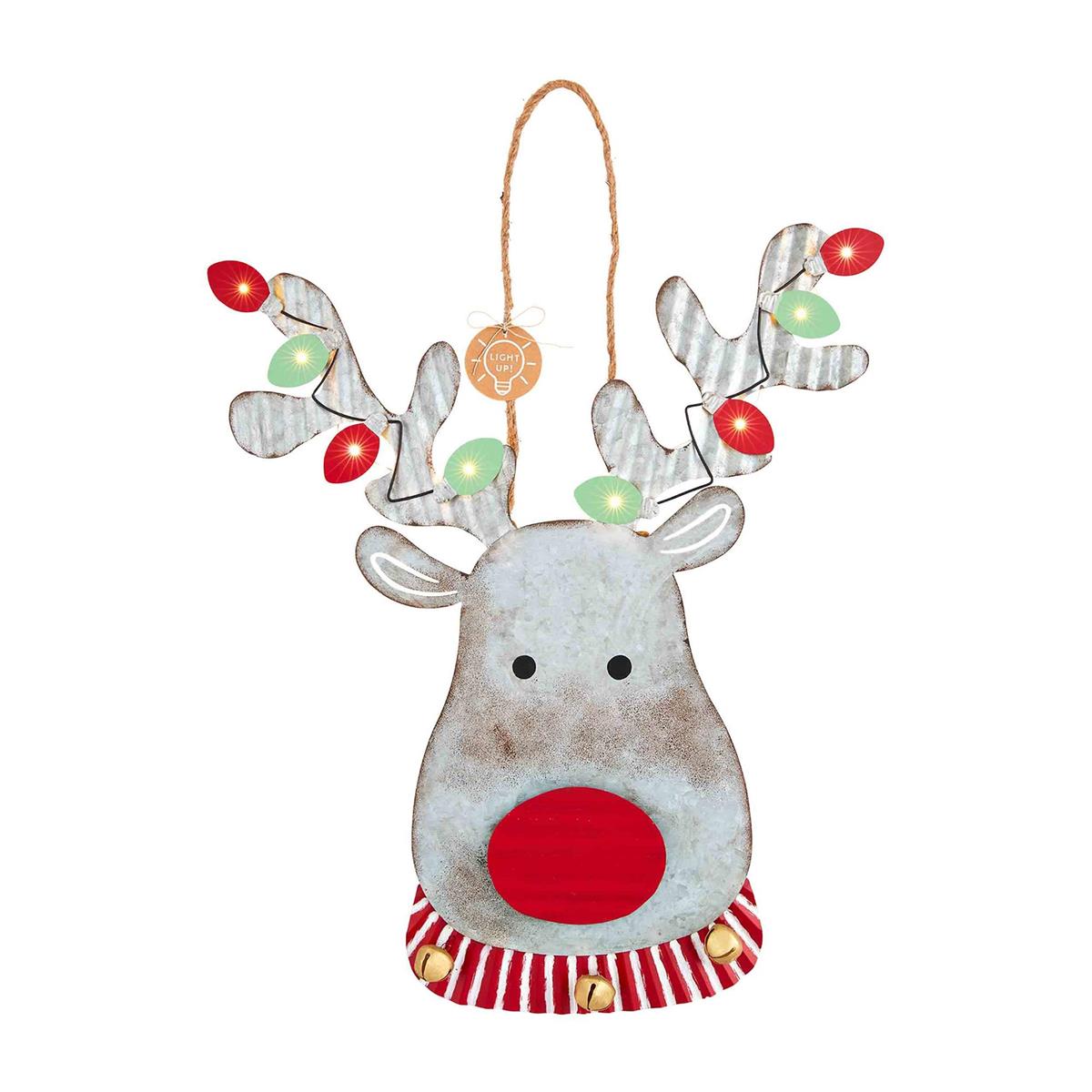 Mudpie- Light-Up Reindeer Hanger #40060086