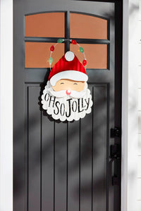 Mudpie- Santa Light-Up Door Hanger #40060110