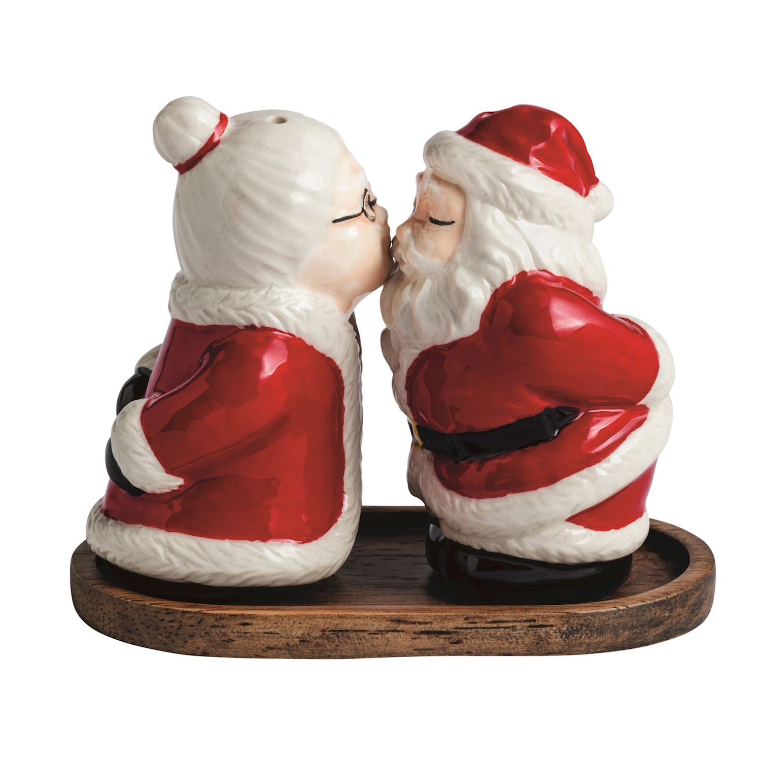 Mudpie- Mr. & Mrs. Claus Salt & Pepper Set 