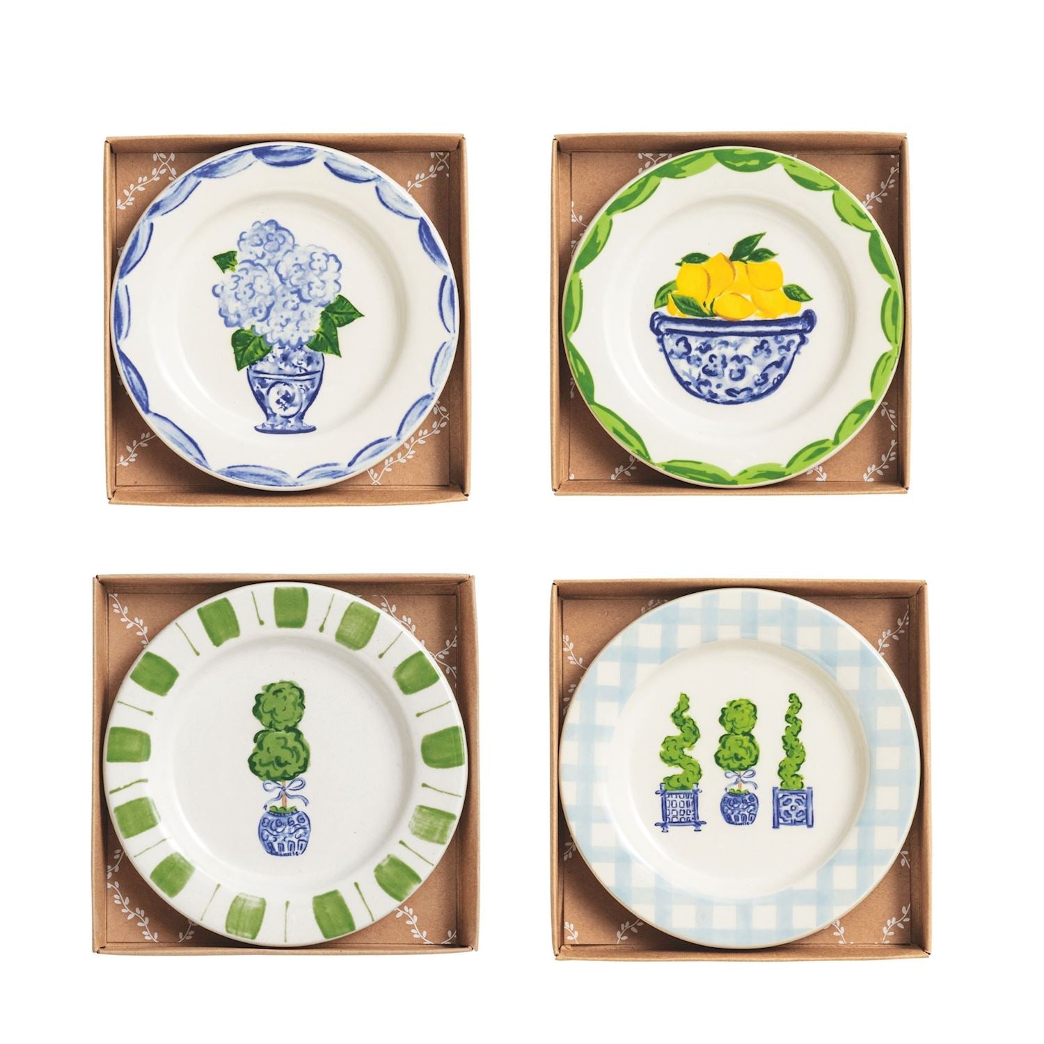 Mudpie- Topiary Tidbit Plates 