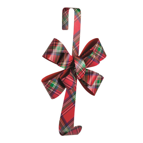 Mudpie- Tartan Bow Wreath Hanger #41290007