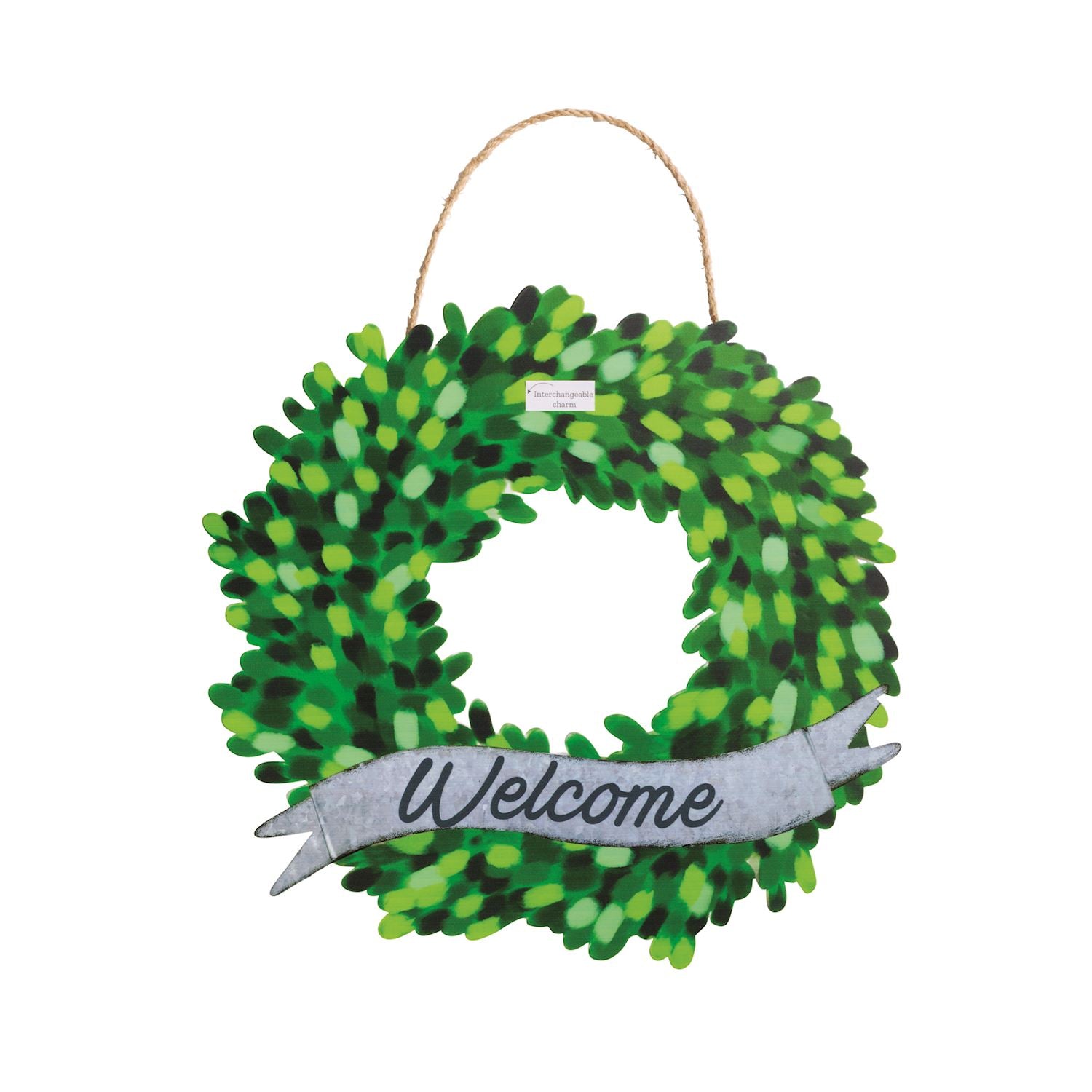Mudpie- Welcome Tin Wreath 