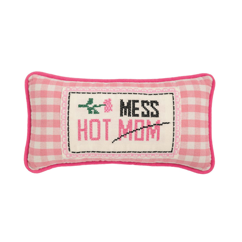 Mudpie- Hot Mess Needlepoint Pillow #41601193